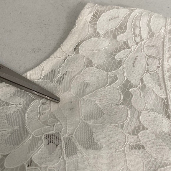 MSLG Floral Lace Sleeveless A-Line Dress V-Back Wedding Rehearsal Dinner Party - Picture 14 of 16